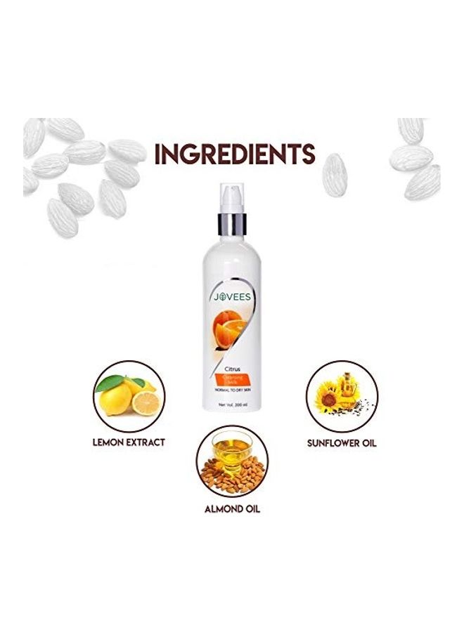 Jovees Citrus Cleansing Milk Clear 200ml - Image 4