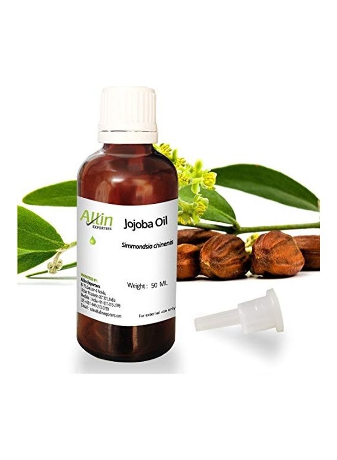 ألين إكسبورترز زيت جوجوبا وسيط طبيعي ونقي 100% معصور على البارد لنمو الشعر وتدليك البشرة الجافة متعدد الألوان 50ملليلتر - Image 1