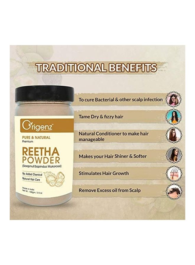 Origenz Reetha Powder Clear 100grams - Image 3