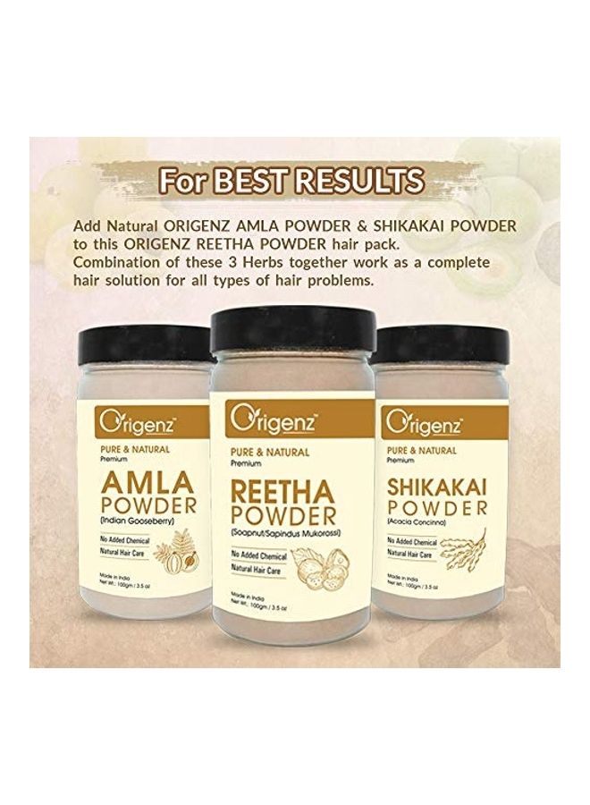 Origenz Reetha Powder Clear 100grams - Image 5