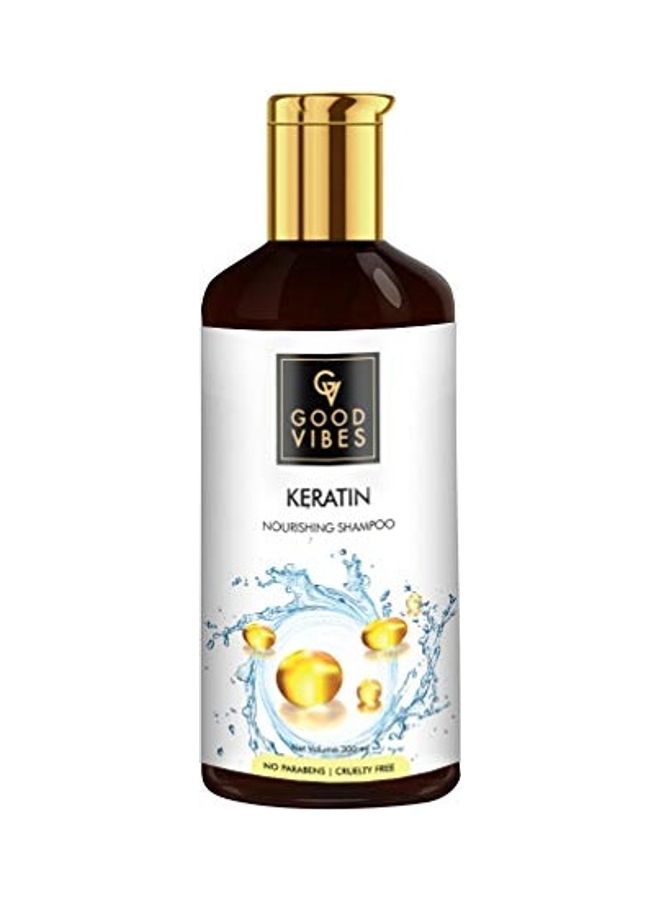 Good Vibes Keratin Nourishing Shampoo Black 300ml  - Image 1