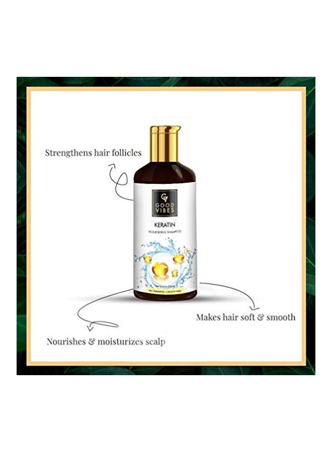 Good Vibes Keratin Nourishing Shampoo Black 300ml  - Image 2