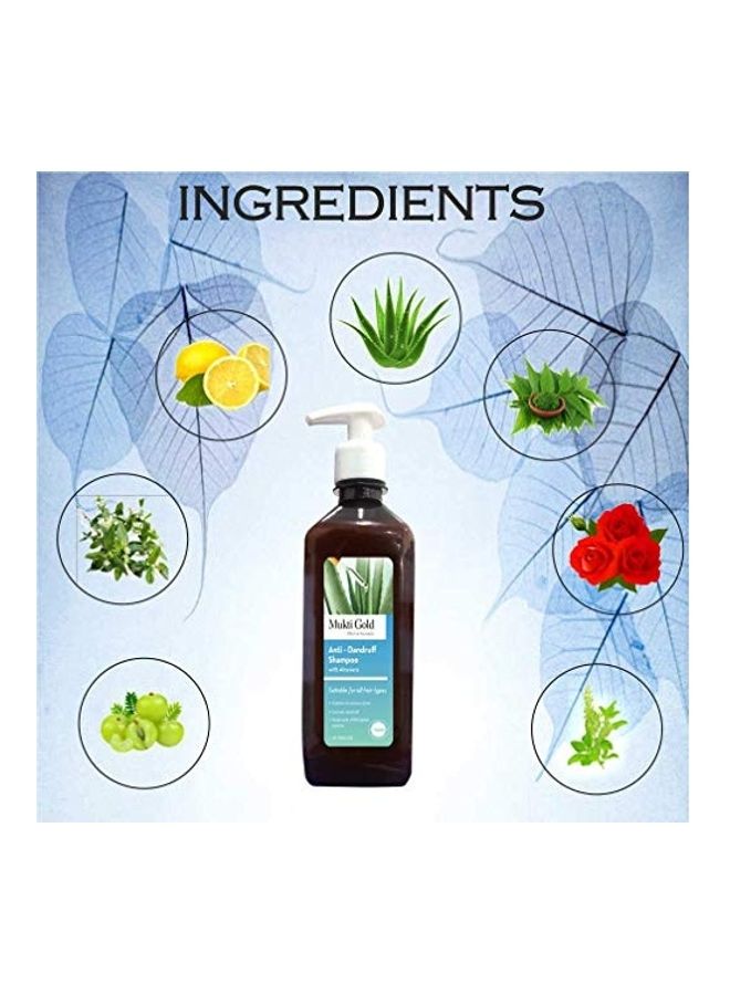 Axiom 3-Piece Anti Dandruff Shampoo, Hair Oil And Aloe Vera Shower Gel Set Black/Clear 850ml - Image 5