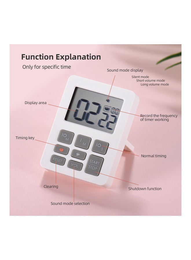 Generic Multi-Function Electronic Timer White  - Image 2