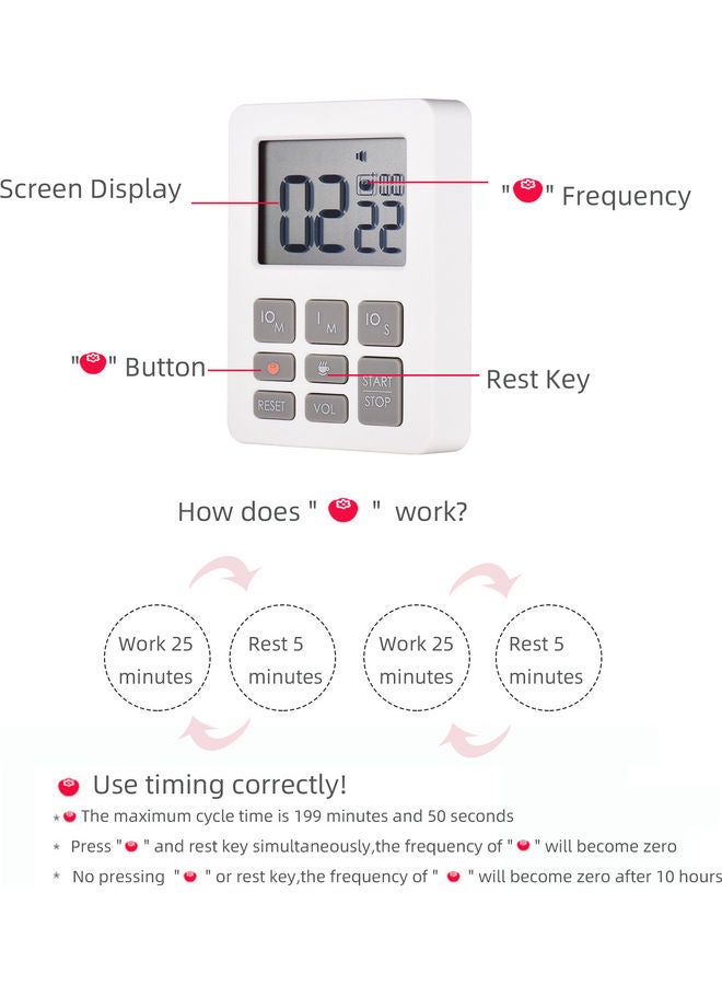 Generic Multi-Function Electronic Timer White  - Image 5