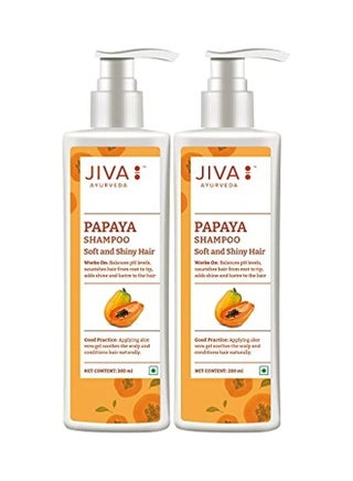 Pack Of 2 Ayurveda Papaya Shampoo Multicolour 400ml - v1629550478/N50292937A_1