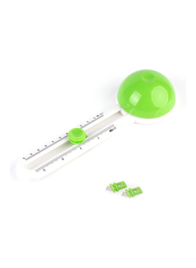 3-Piece Rotary Circle Cutter With Replacement Head Set Green/Red/White - Image 1