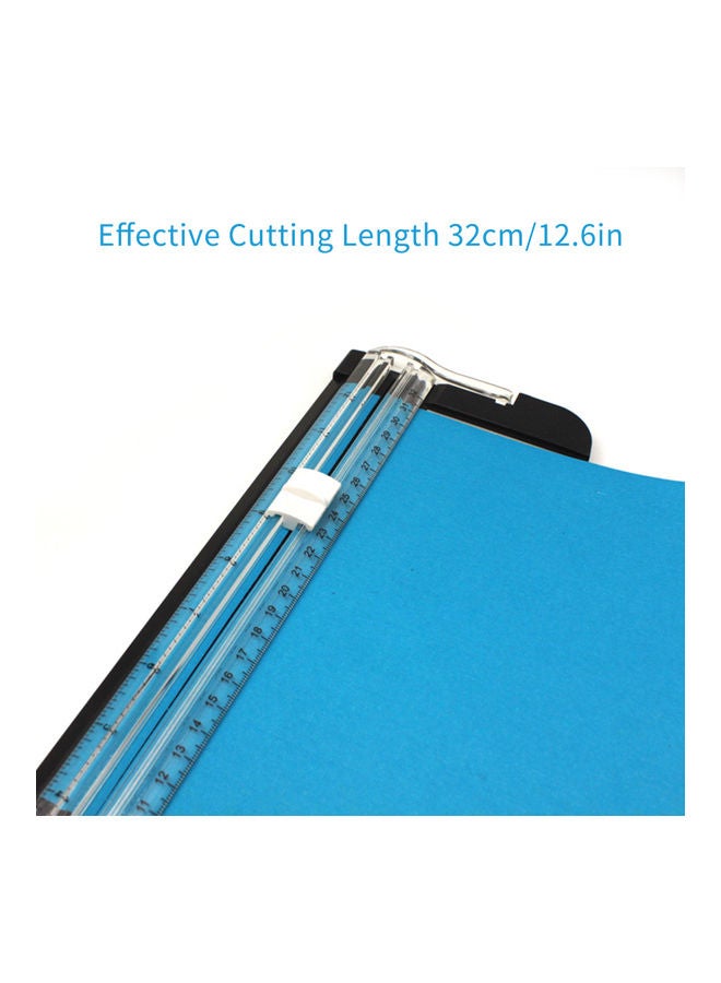 Generic Portable A4 Sliding Paper Cutter Tool Black/White  - Image 4