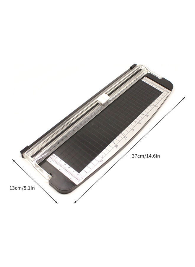 Generic Portable A4 Sliding Paper Cutter Tool Black/White  - Image 2