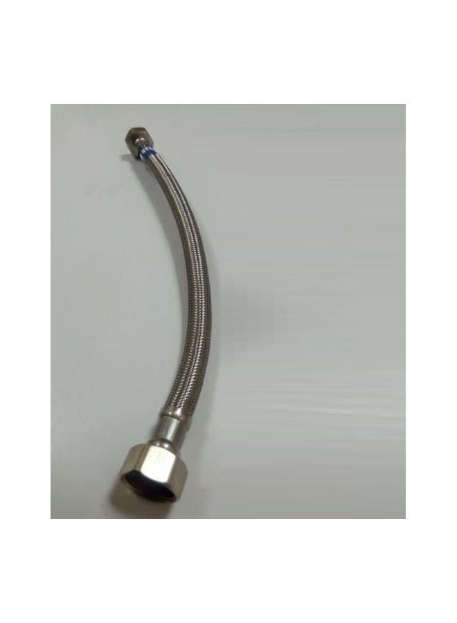 2-Piece Toilet Flexible Hose Connection Set 40 Cm Silver 2 X 40cm