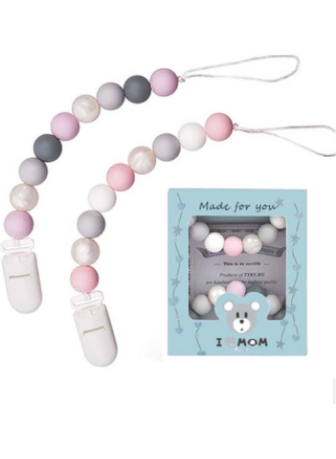 Teething Pacifier Clip Set - Image 1