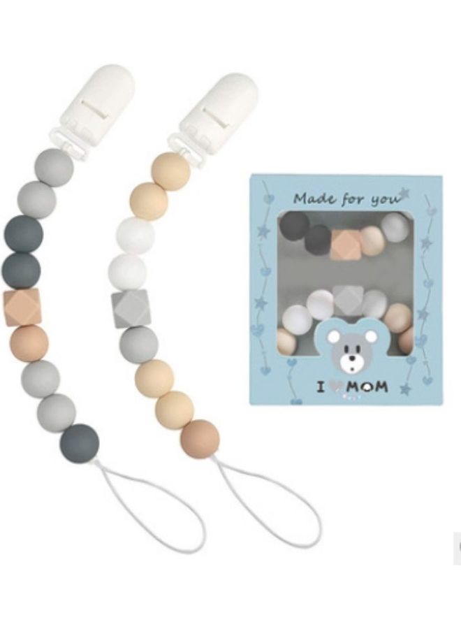 Teething Pacifier Clip Set - Image 1