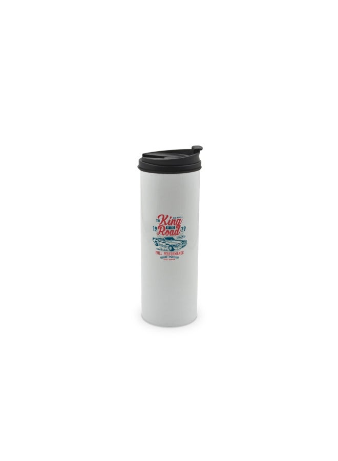 LIT Double Wall Stainless Steel Tumbler with Lid Multicolour - Image 1
