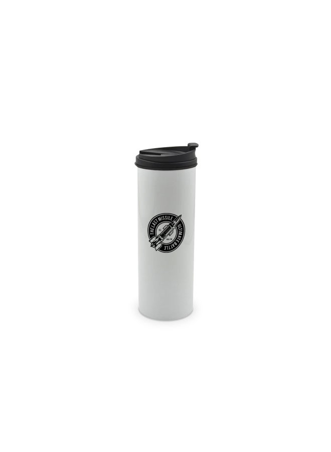 LIT Double Wall Tumbler with Easy Click Lock White/Black  - Image 1