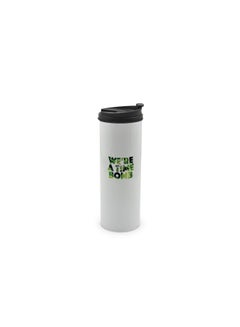 LIT Hulk Quote Printed Stainless Steel Water Tumbler with Lid Multicolour 400ml  - Image 1