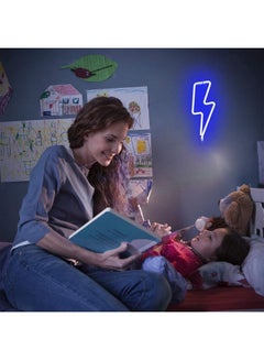روك بو لافتة بضوء نيون LED أزرق  - Image 3
