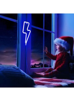 روك بو لافتة بضوء نيون LED أزرق  - Image 1