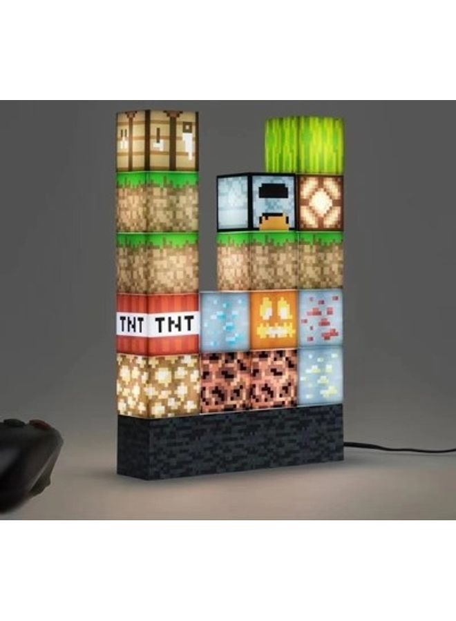 NIBEMINENT Minecraft Diy Creative Novelty Patchwork Lights Multicolour