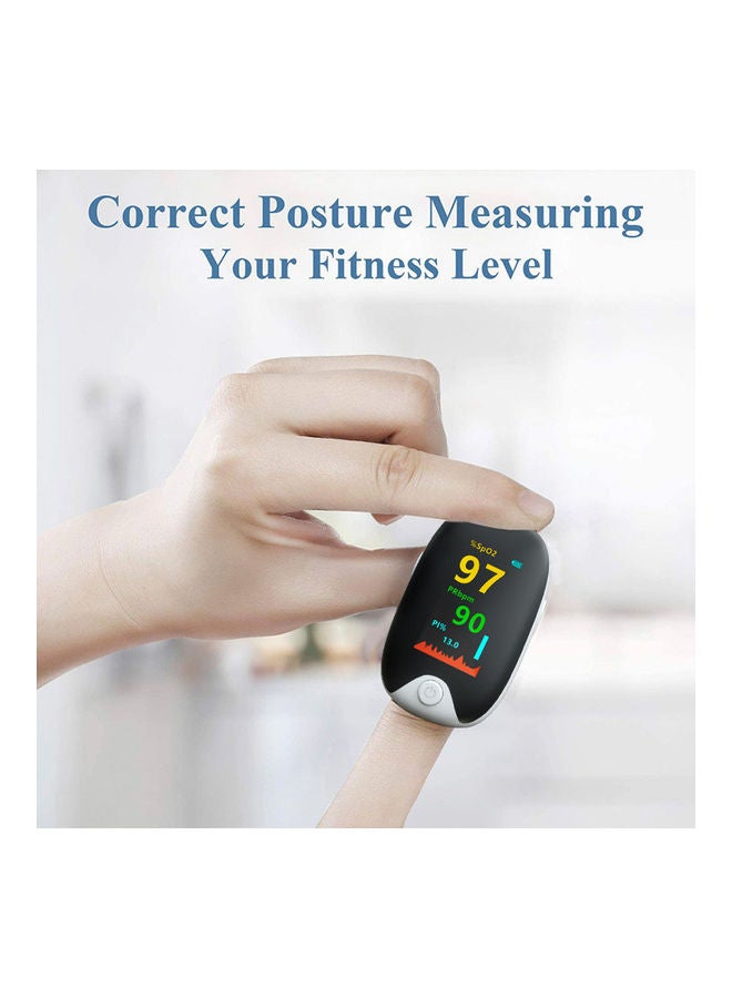 Generic - Portable Household Lightweight Finger Pulse Blood-Oxygen Saturation Monitor with SpO2 Measurement Tool - Image 1