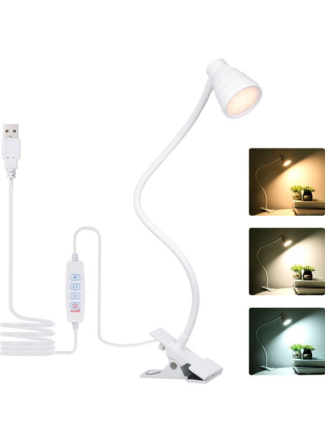Tomshine 5W USB Powered Operated Table Lamp White 13x8.5x8.5cm  - Image 3