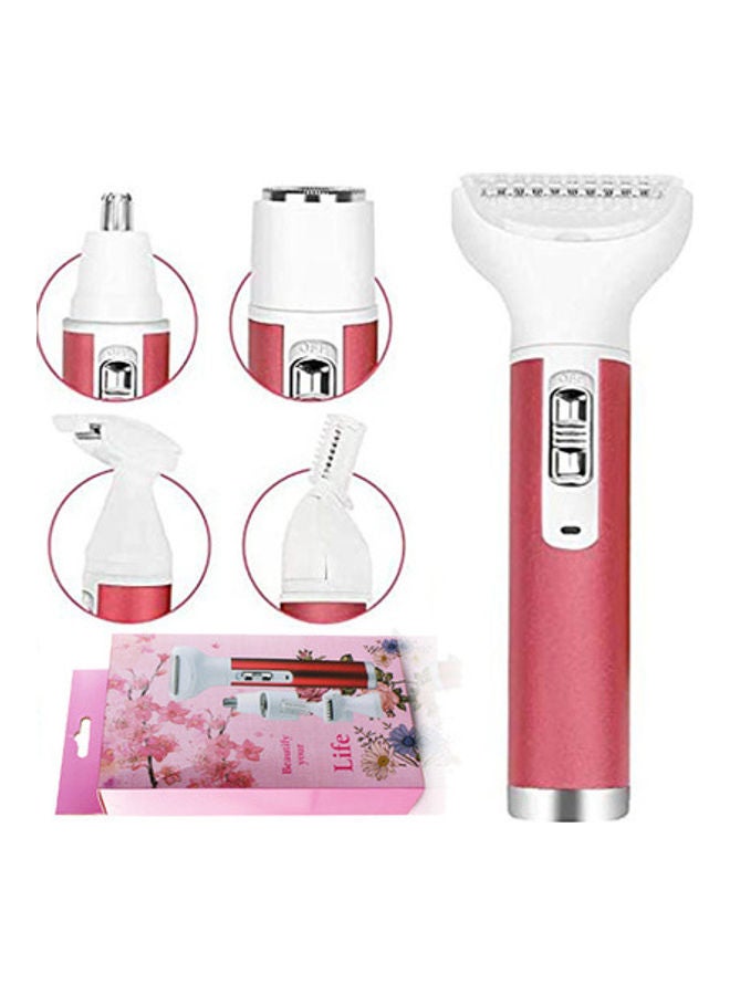 NIBEMINENT Multi functional Electric Trimmer For Women red