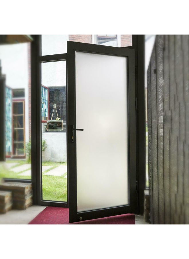 Generic - Non-adhesive Frosted Film Glass Window Door Film Clear - Image 1