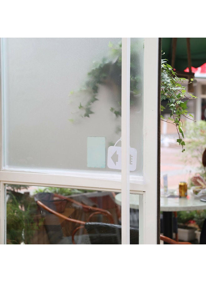Generic - Non-adhesive Frosted Film Glass Window Door Film Clear - Image 1