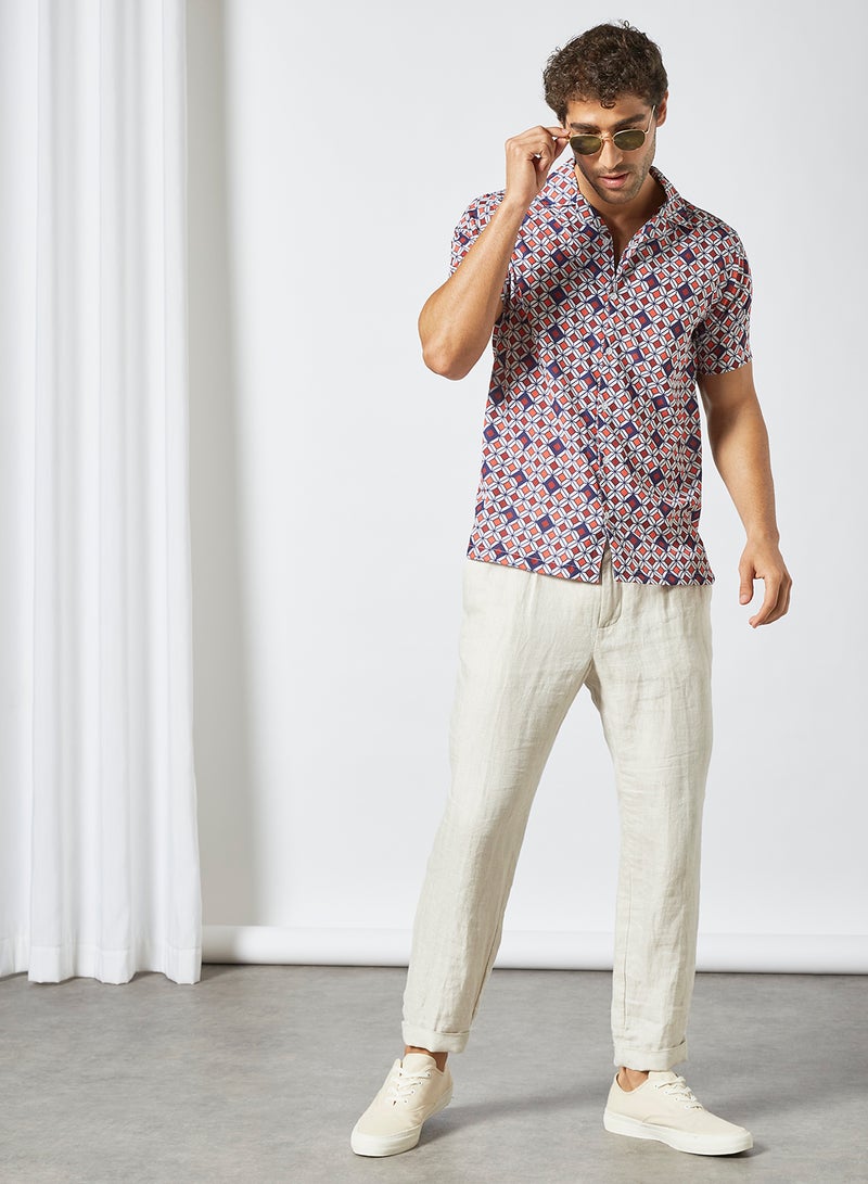 STATE 8 Geometrical Print Shirt Blue  - Image 2