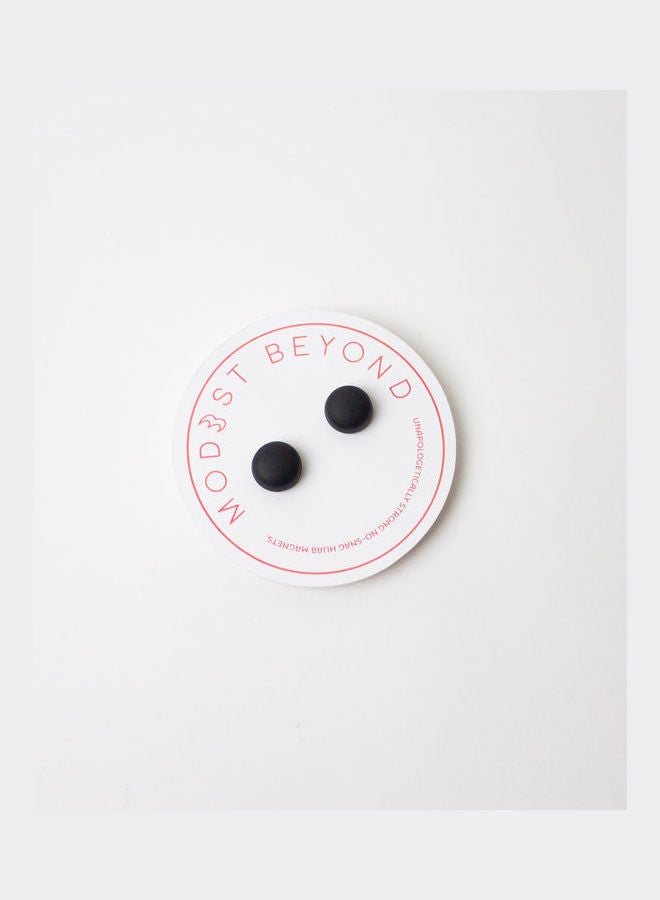 MODEST BEYOND No-Snag Magnetic Hijab Pins Matte Black - Image 2