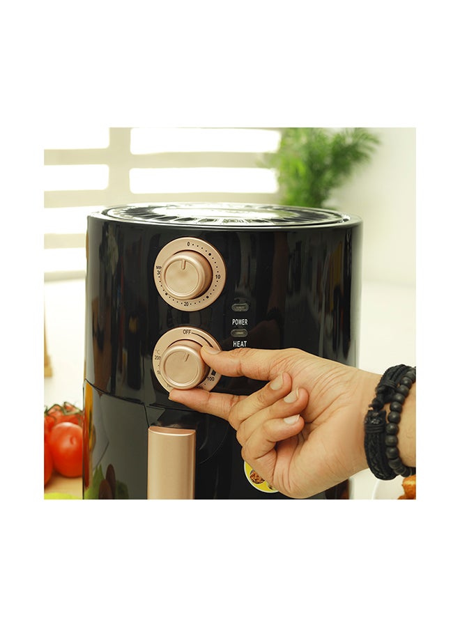 كريبتون - مقلاة هوائية بتقنية دوران عالية السرعة 3.5 L 1400 W KNAF6340 أسود - Image 1