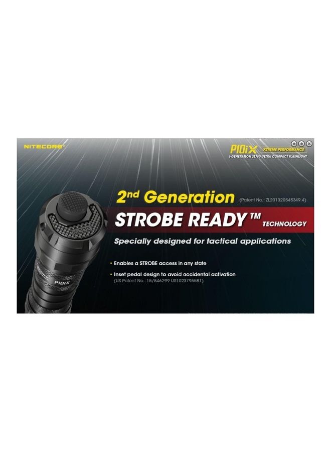 NITECORE - P10iX USB-C Rechargeable Flashlight, 4000 Lumen, Upgrade of P10i, Include Tactical Holster & 5000mAh 21700 Battery - Image 1