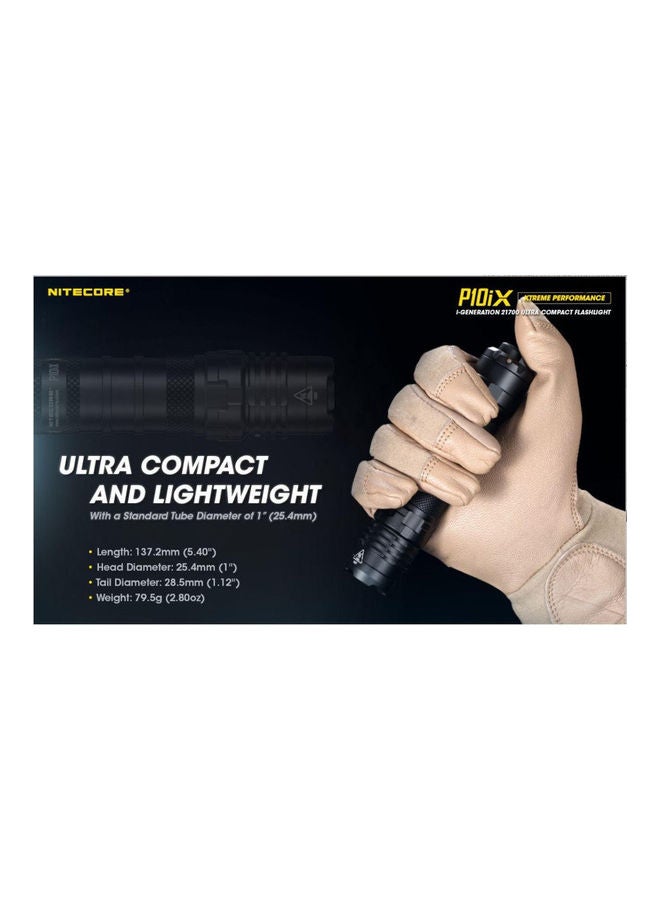 NITECORE - P10iX USB-C Rechargeable Flashlight, 4000 Lumen, Upgrade of P10i, Include Tactical Holster & 5000mAh 21700 Battery - Image 1