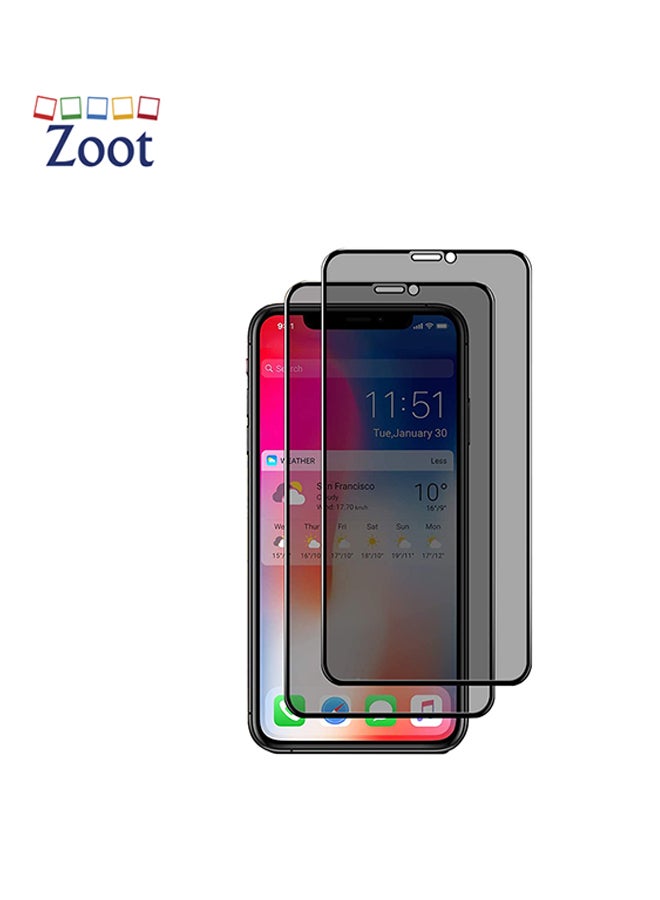 Zoot Tempered Glass Privacy Screen Protector For iPhone XS MAX Black - Image 1