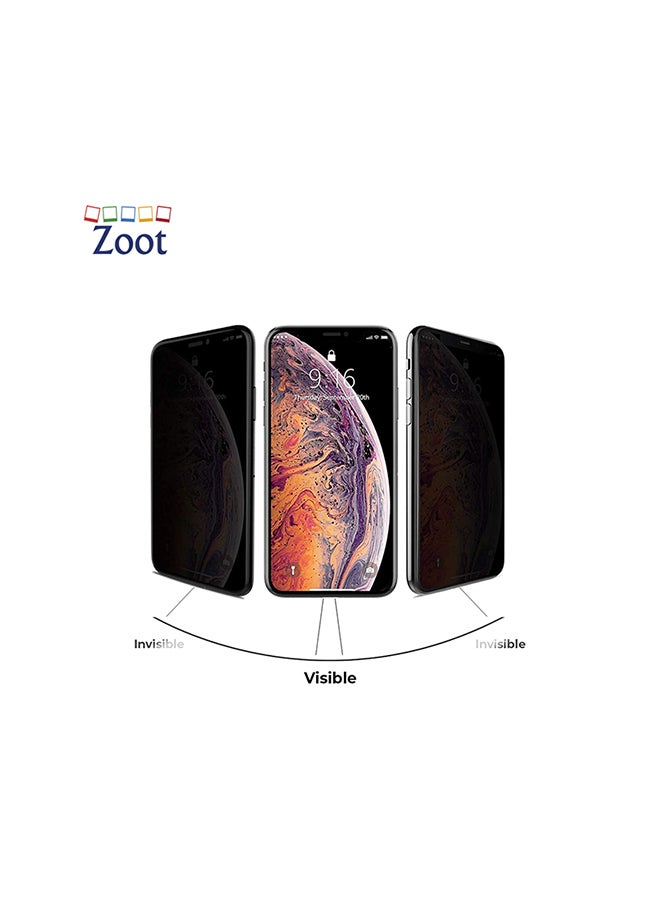 Zoot Tempered Glass Privacy Screen Protector For iPhone 11 Pro Black - Image 2