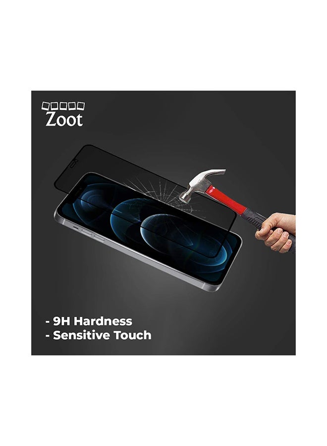 Zoot Tempered Glass Privacy Screen Protector For iPhone 12 Black - Image 3
