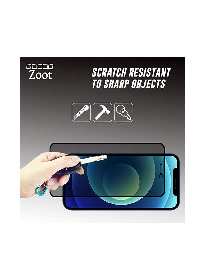Zoot Tempered Glass Privacy Screen Protector For iPhone 12 mini Black - Image 2