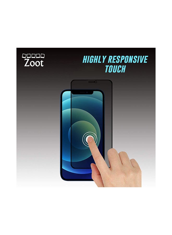 Zoot Tempered Glass Privacy Screen Protector For iPhone 12 mini Black - Image 3