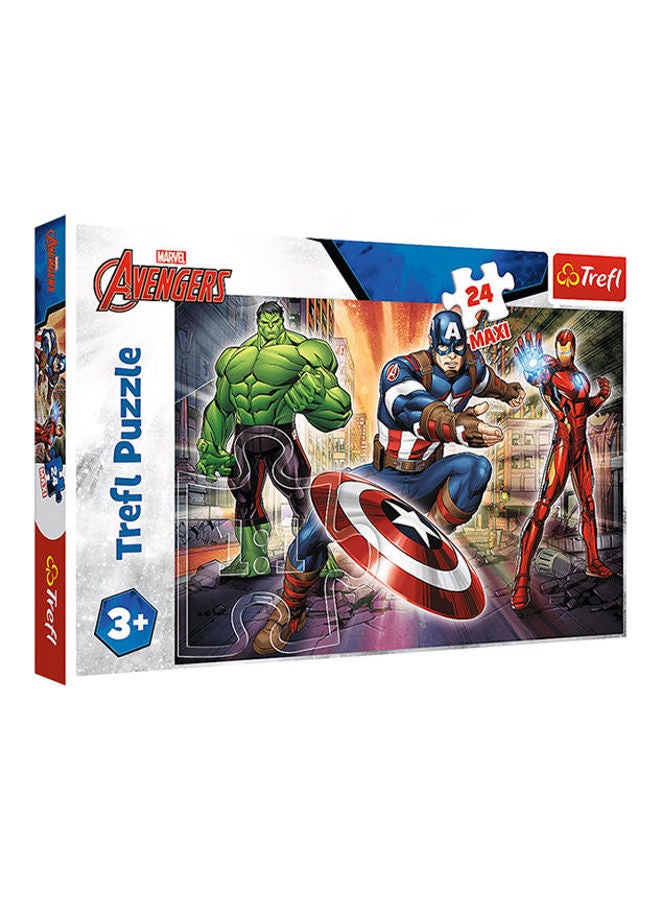 تريفل لعبة أحجية قطع تركيب 14321 بتصميم شخصيات فيلم "Avengers" مكونة من 24 قطعة 40x27x4سم 
