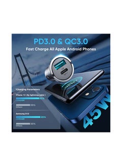 JOYROOM 45W Type-C Fast PD Dual USB Car Charger Tarnish  - Image 4