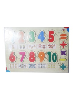 Generic Wooden Educational Board English Numbers 