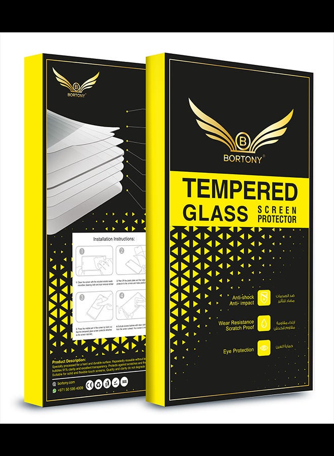 BORTONY Tempered Glass Screen Protector for Apple iPhone 12 Mini Clear - Image 2