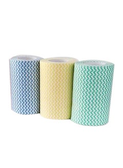 Reusable Kitchen Paper Roll Pack Of 3 Multicolour 3meter