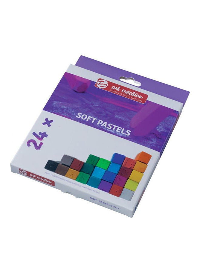 رويال تالينز مجموعة ألوان باستيل ناعمة من آرت كرييشن مكونة من 24 قطعة بألوان متنوعة - رقم 9029024 متعدد الألوان
