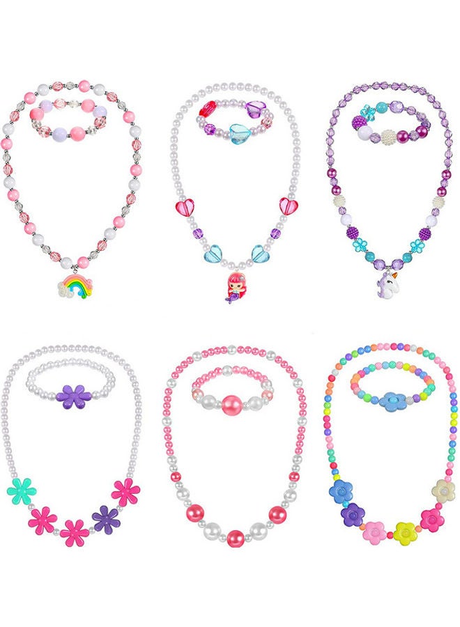 MissTiara 12-Piece Princess Necklace Accessories Set