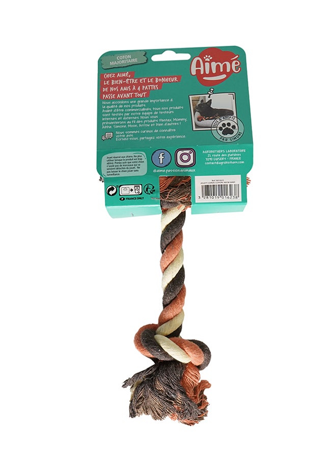 لعبةُ حبل من القطن للحيوانات الأليفة متعدّد الألوان 130جرام - Image 3