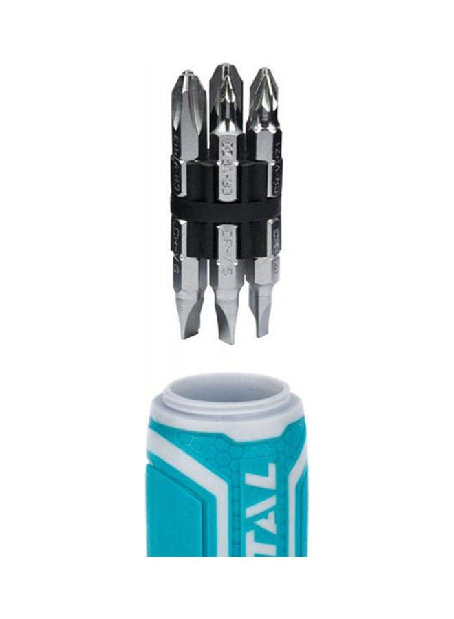 TOTAL Tools 13 In 1 Ratchet Screwdriver Set Blue - Image 2