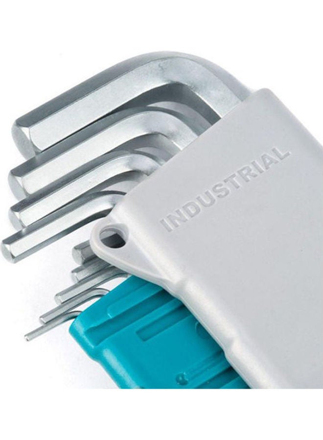 TOTAL - Tools 9Pcs Hex Key Silver - Image 1