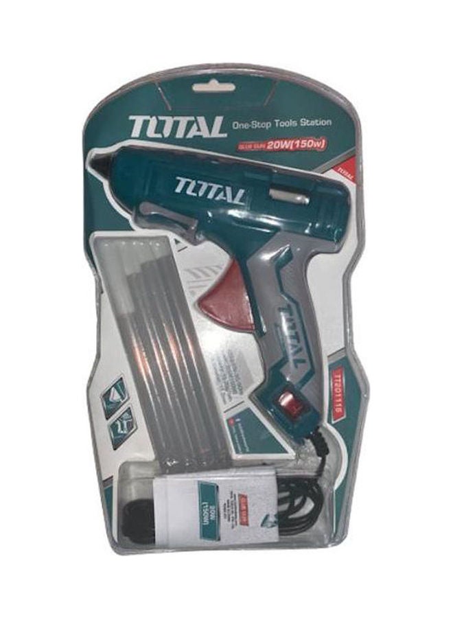 TOTAL Glue Gun 150 Watt + 4 Glue Sticks Green - Image 2