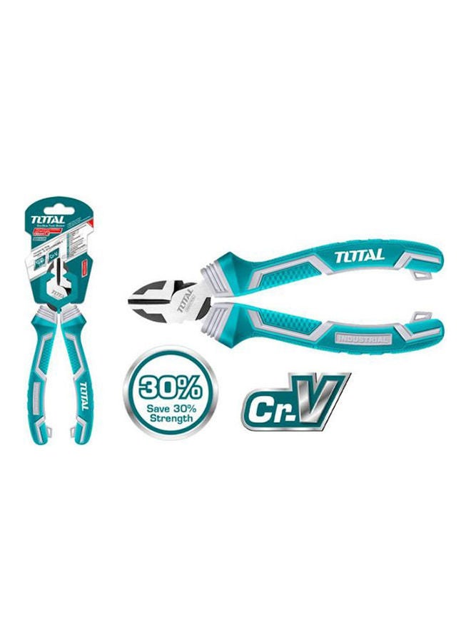 TOTAL Tools High Leverage Diagonal Cutting Pliers Saving 30% Strength Than Normal Pliers Green - Image 2