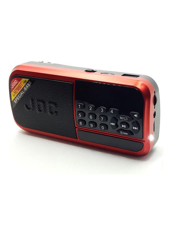 Joc Radio Bluetooth Portable-Fm-Usb-Card Memory 2725604733922 Red-Black - Image 1